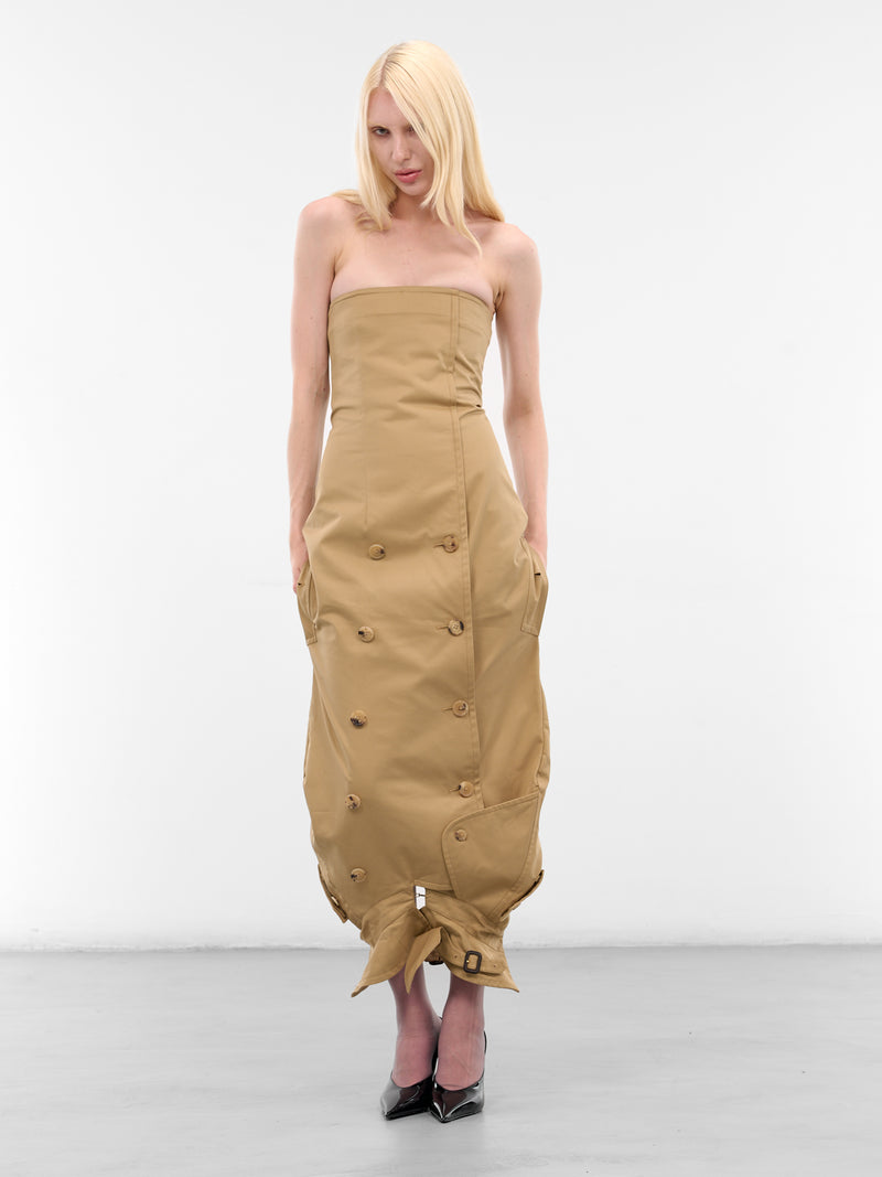 Beige Upside-Down Trench Dress (WH76TD005BE-BEIGE)