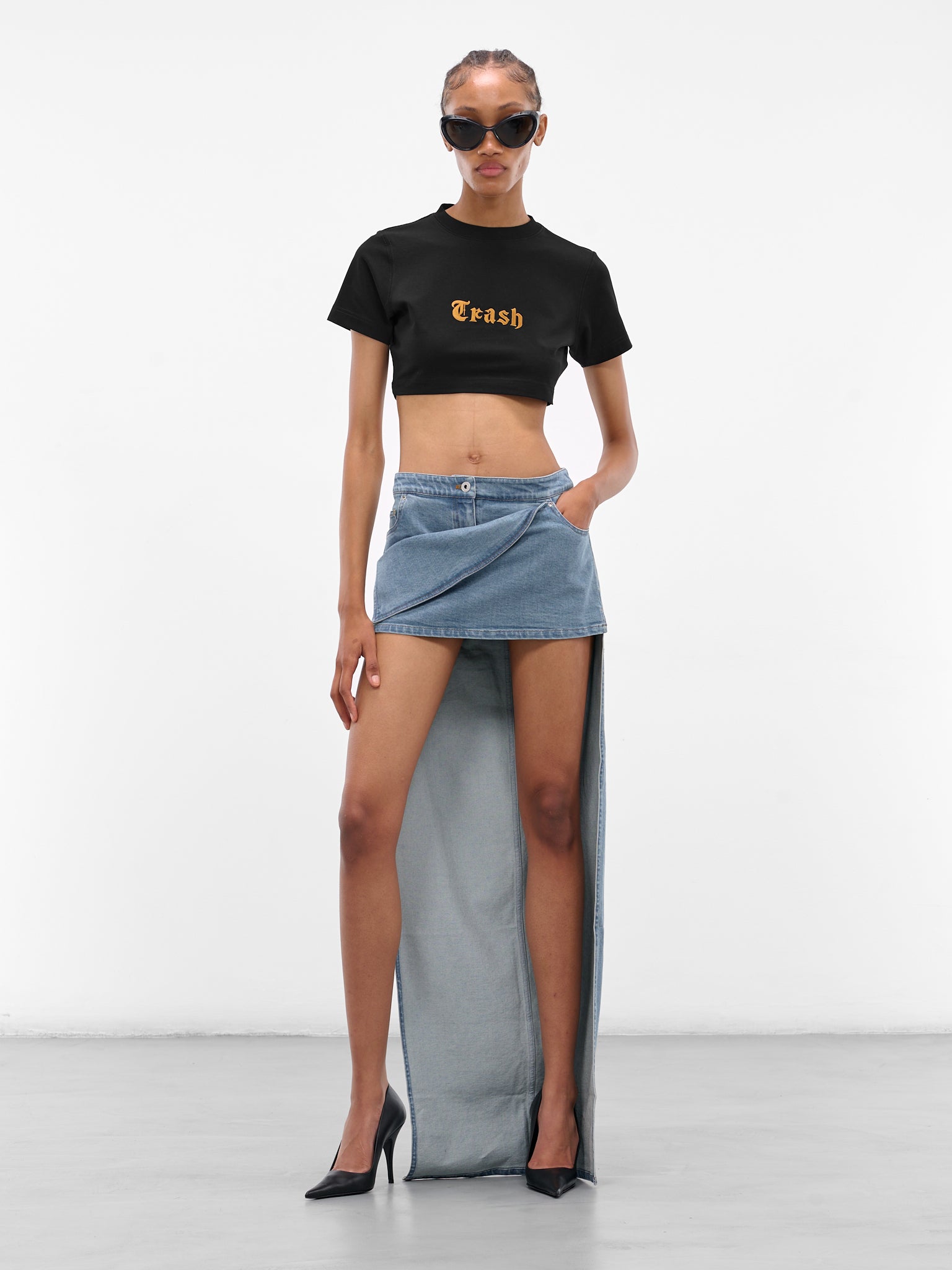 VETEMENTS Black Leather Pumps | H.Lorenzo - styled