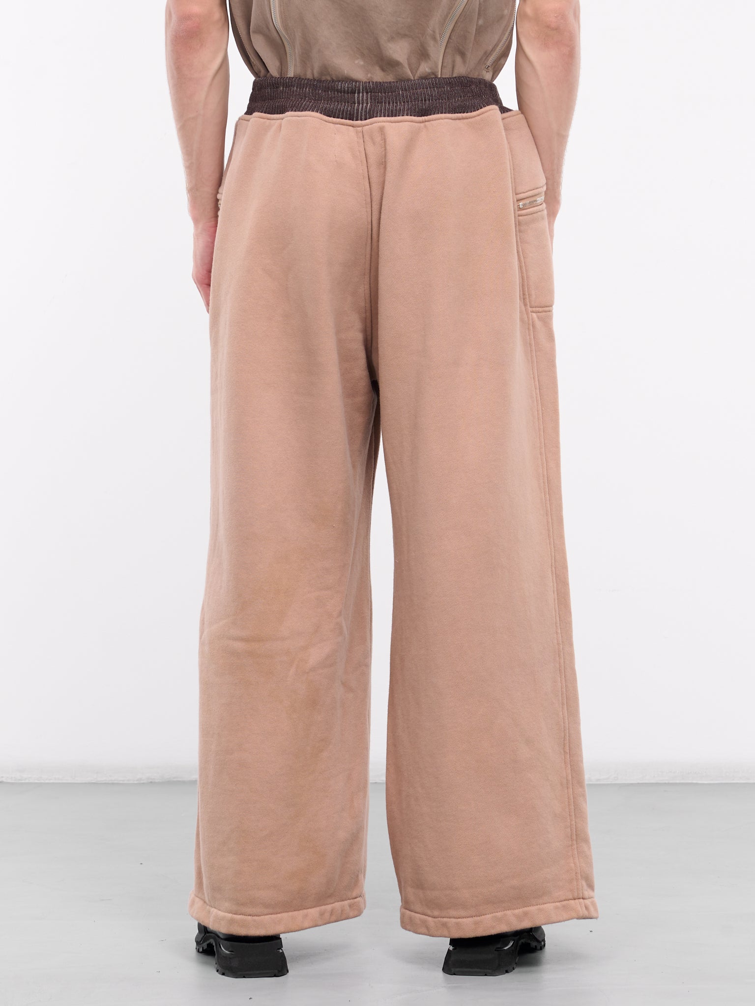 Wide Cut Jersey Trousers (WIDEJRSY-BROWN)