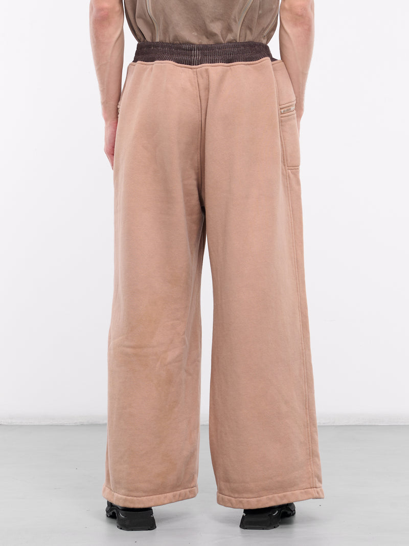 Wide Cut Jersey Trousers (WIDEJRSY-BROWN)