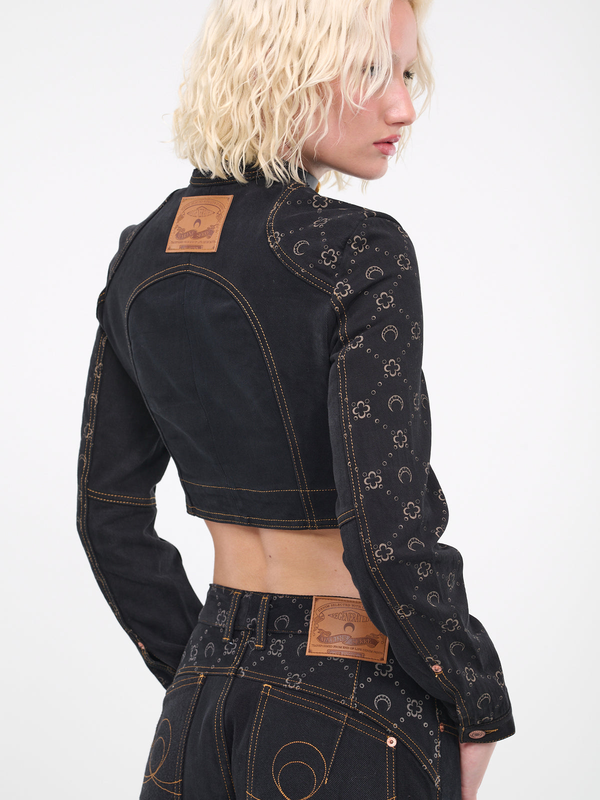 Regenerated Denim Jacket (WJA003-UDEN0005-BK99-BLACK)