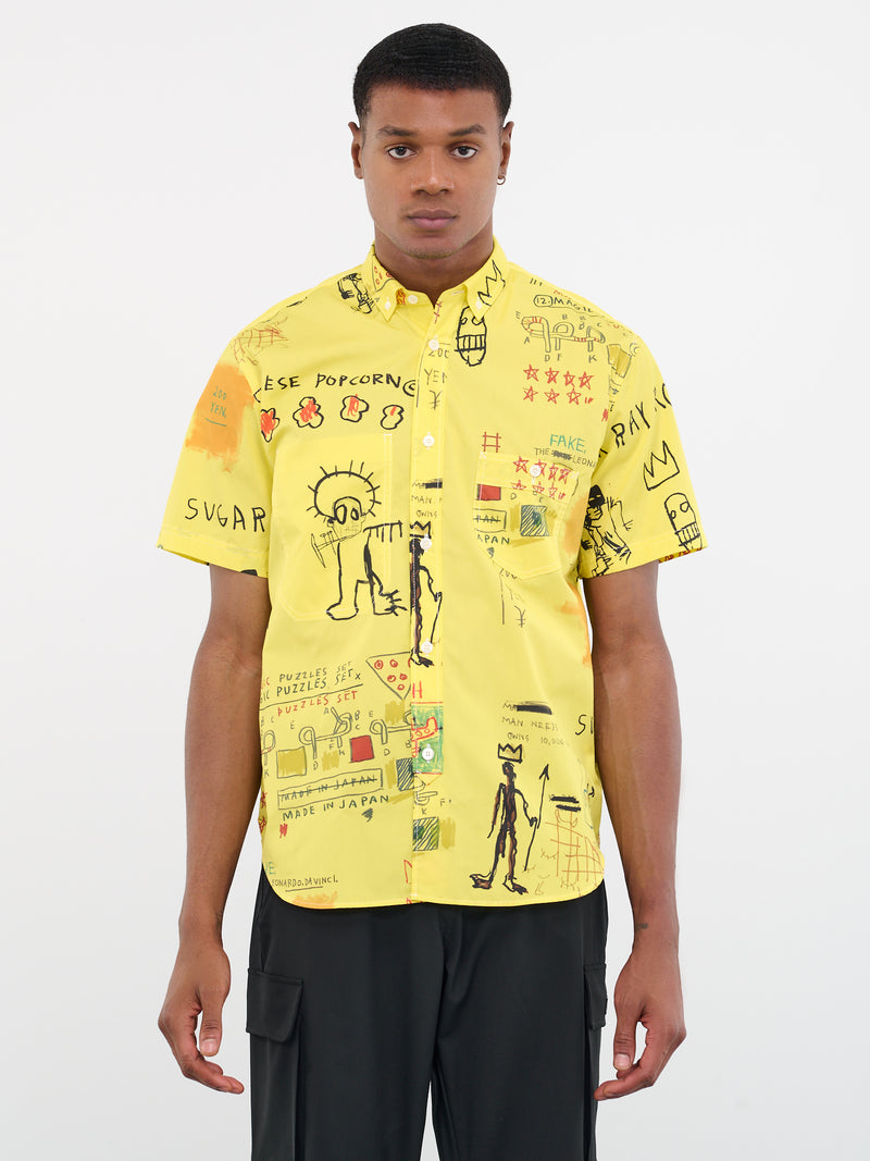 Jean-Michel Basquiat Shirt (K-B021-051-YELLOW)