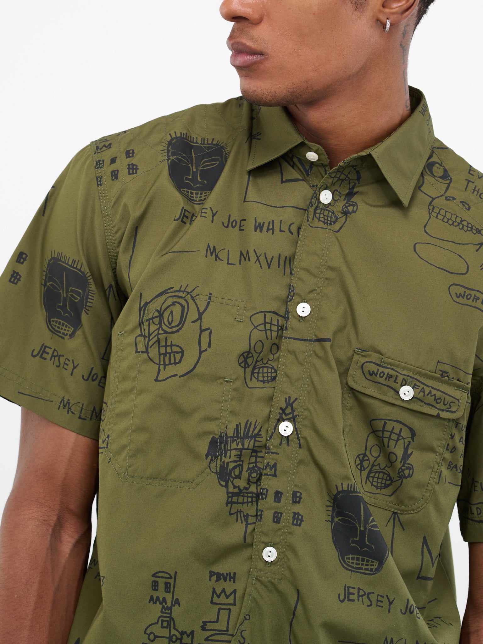 Jean-Michel Basquiat Shirt (WK-B023-051-GREEN)