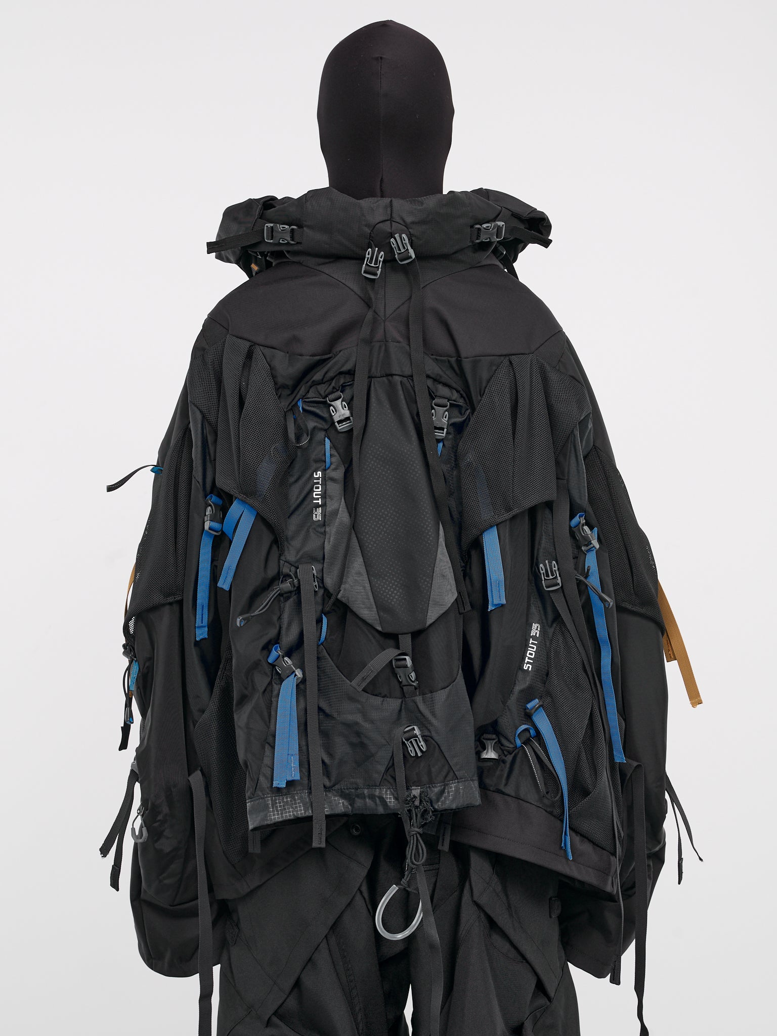 Technical Parka Jacket (WM-J001-051-BLACK-GREY)