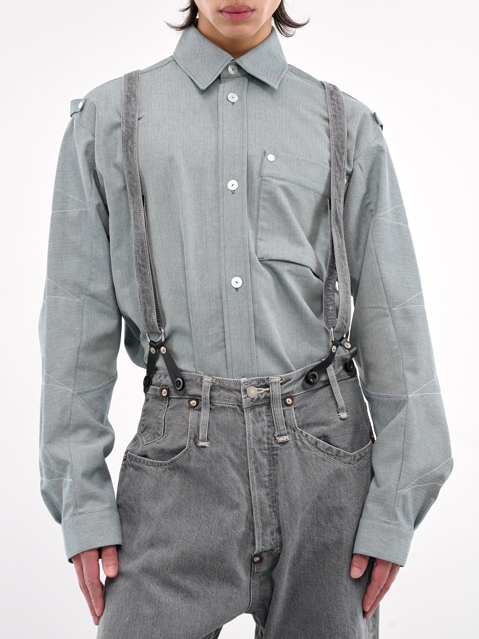 Suspender Jeans (WO-P201-GREY)