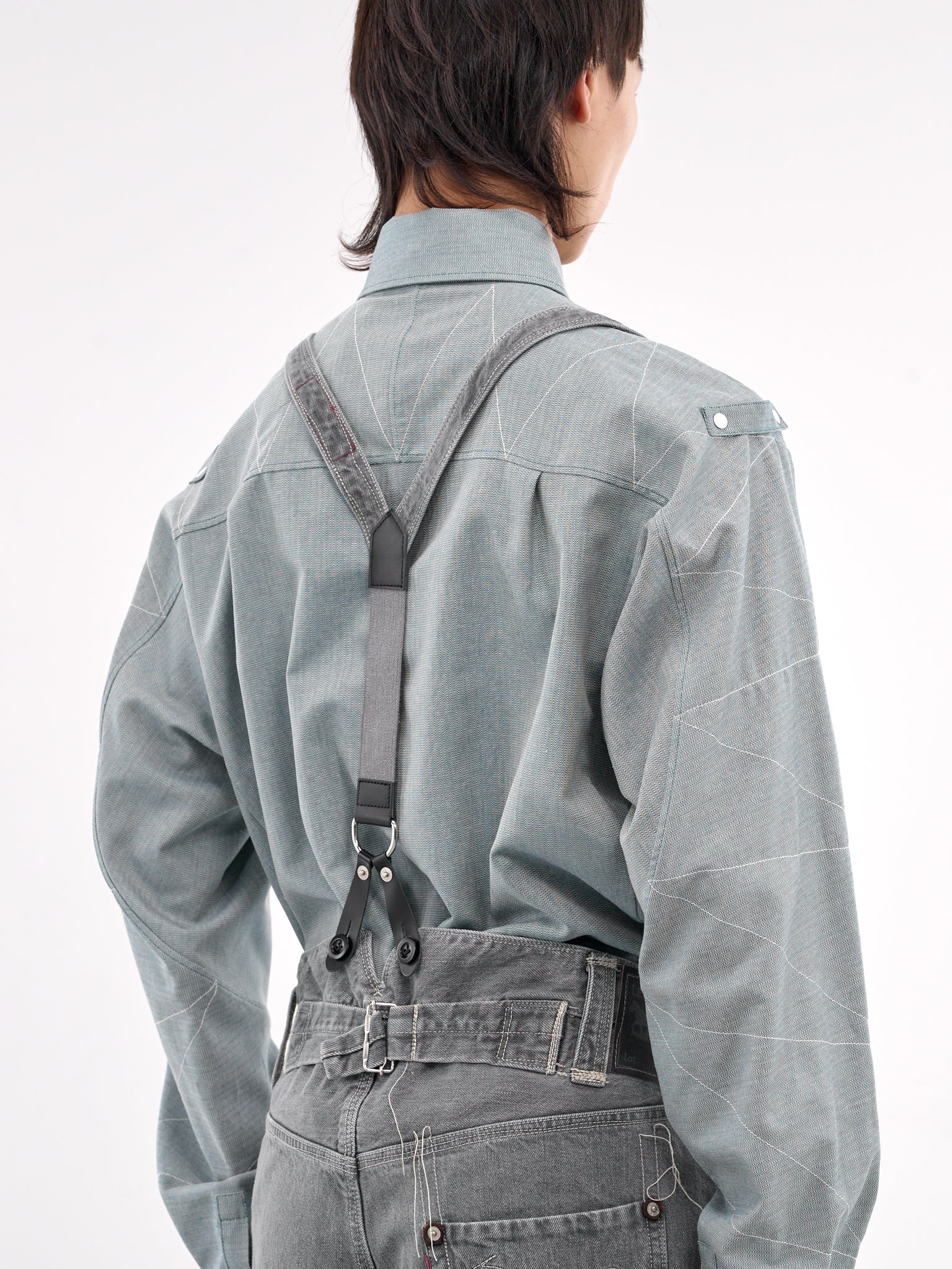 Suspender Jeans (WO-P201-GREY)