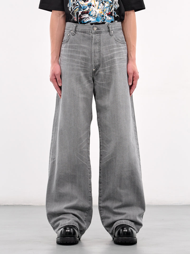 Levi's Selvedge Wide Leg Jeans (WO-P203-GREY)