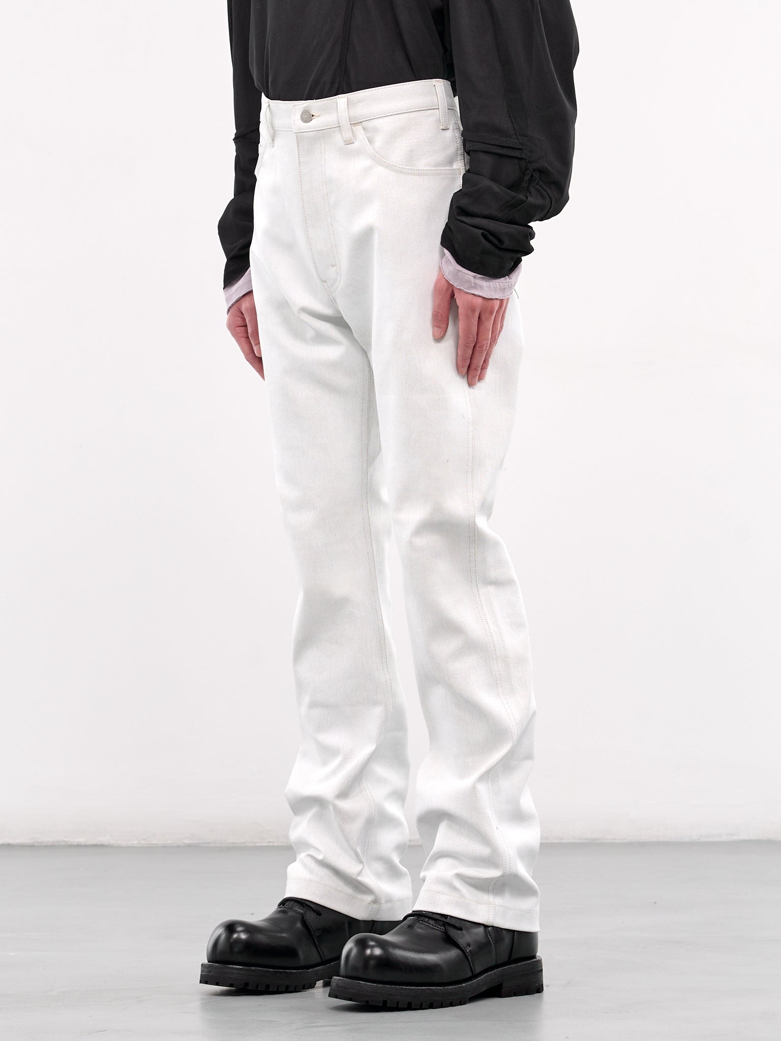 Levi's Straight Leg Jeans (WO-P214-OFF-WHITE)