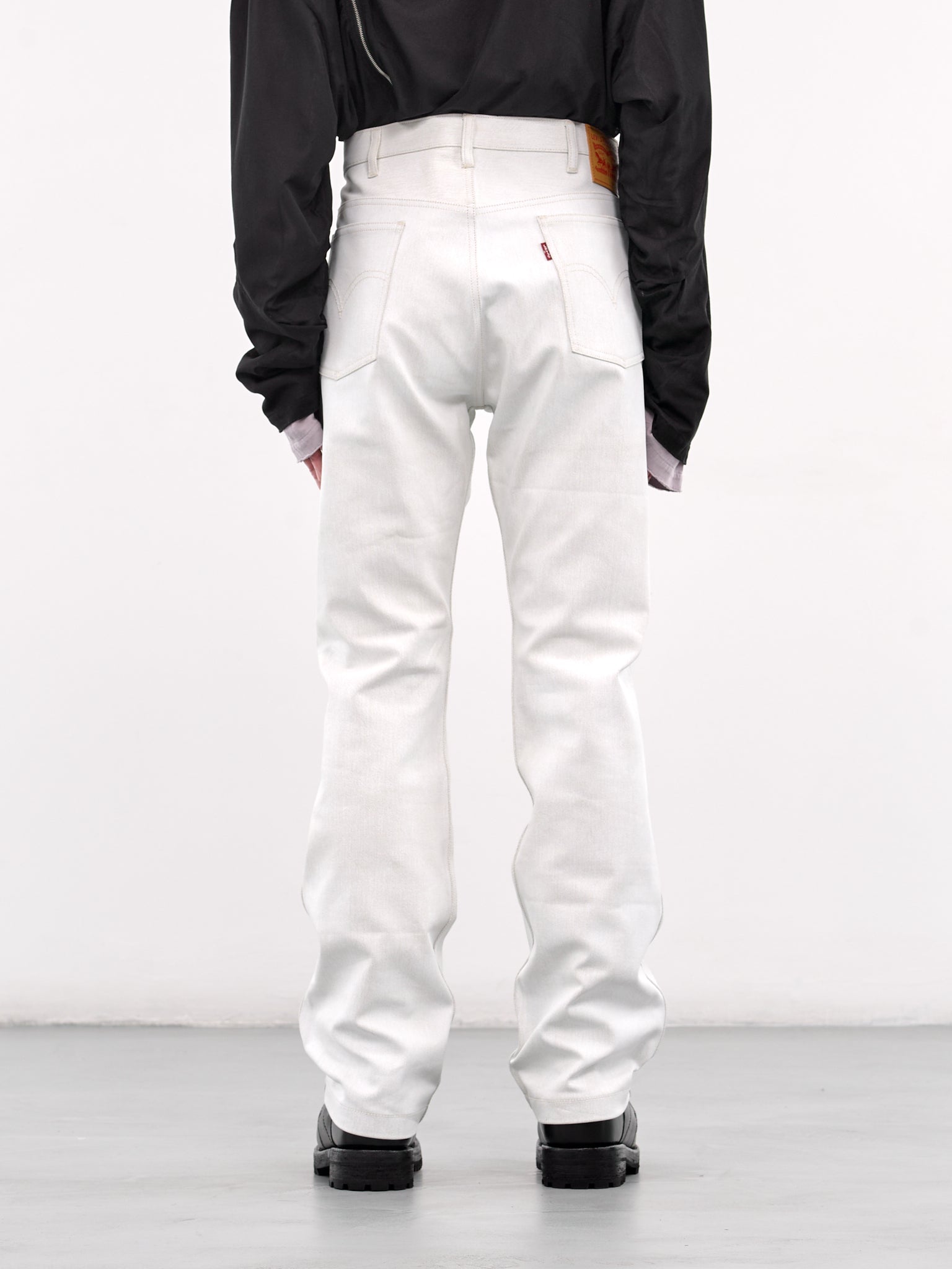 Levi's Straight Leg Jeans (WO-P214-OFF-WHITE)