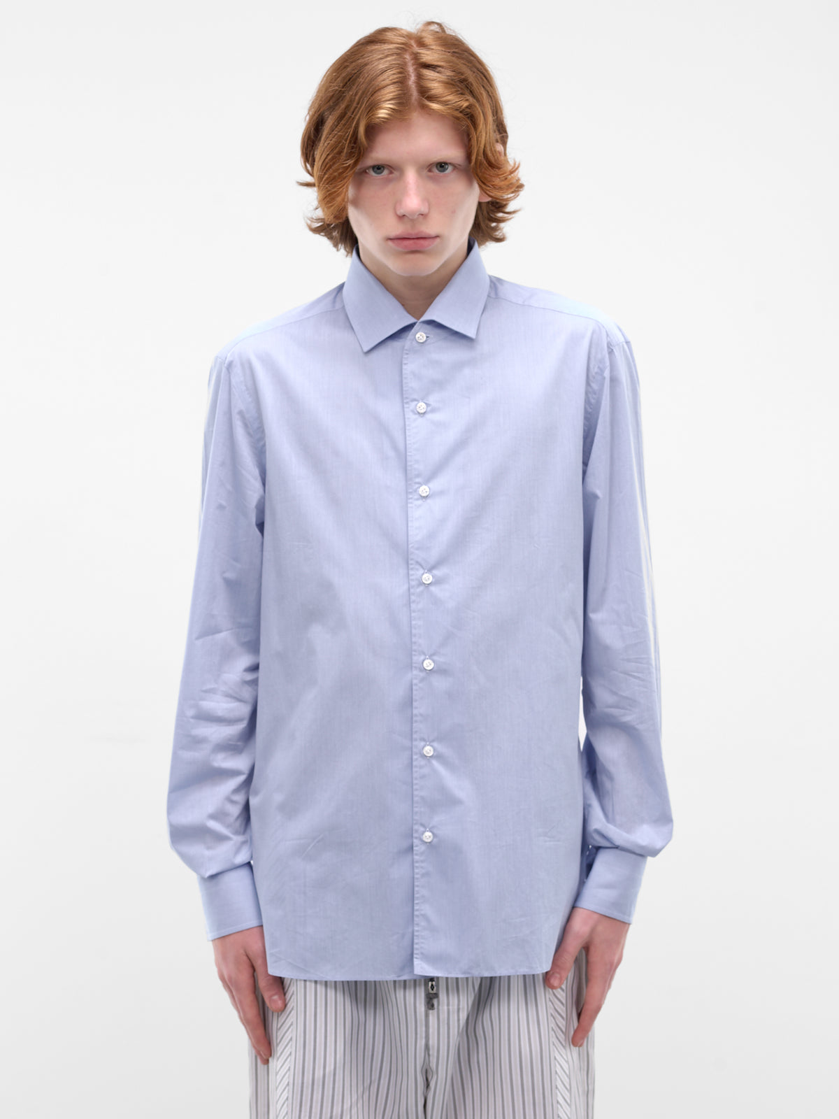 Saxe Button-Up Shirt (WQ-B015-S26-SAXE)