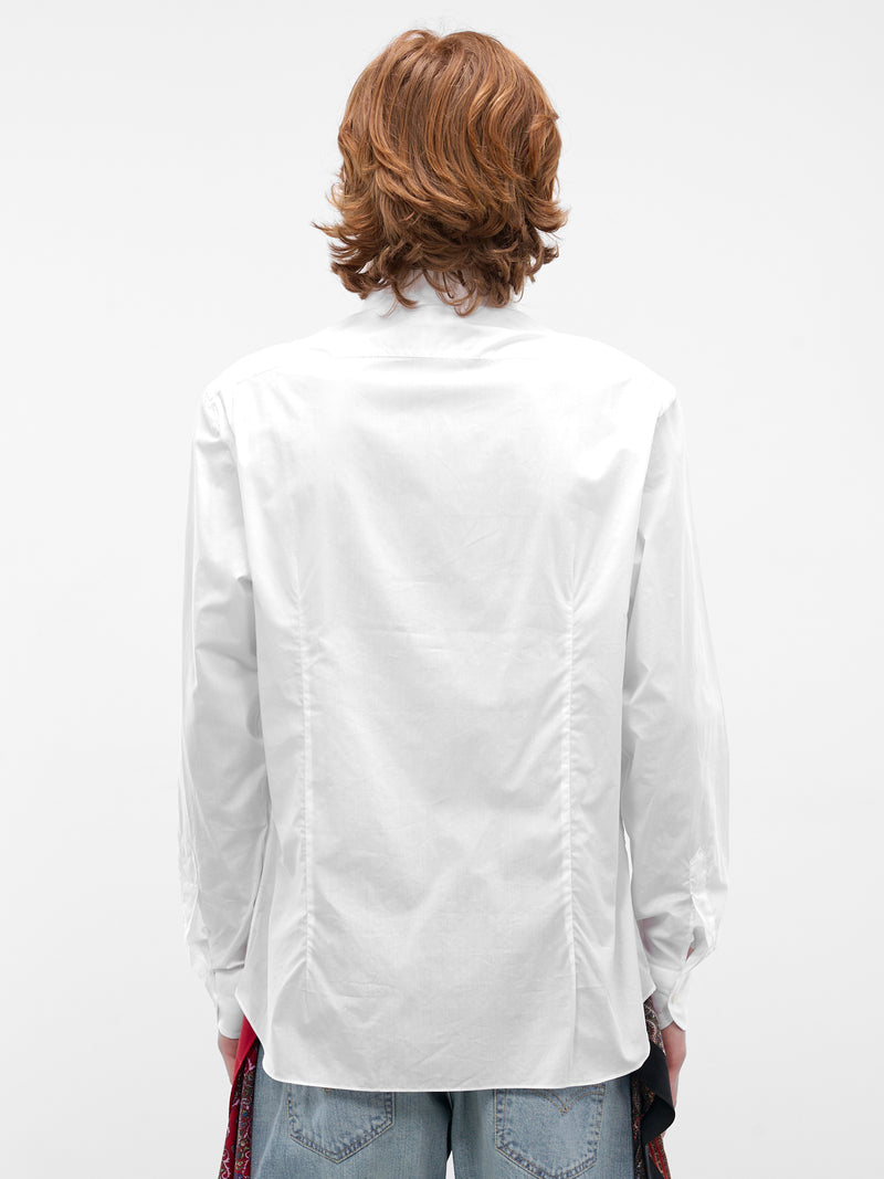 White Button-Up Shirt (WQ-B015-S26-WHITE)