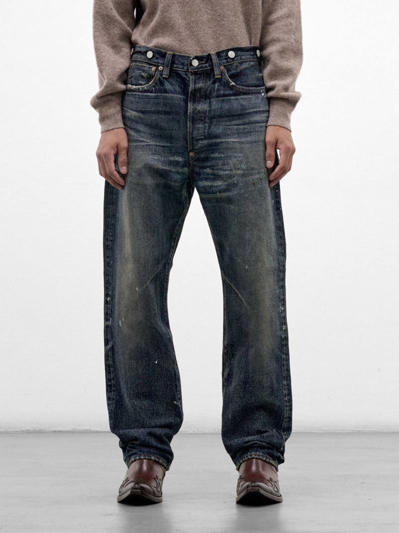Blue Repaired Denim Jeans (WR-P907-W26-MULTI)
