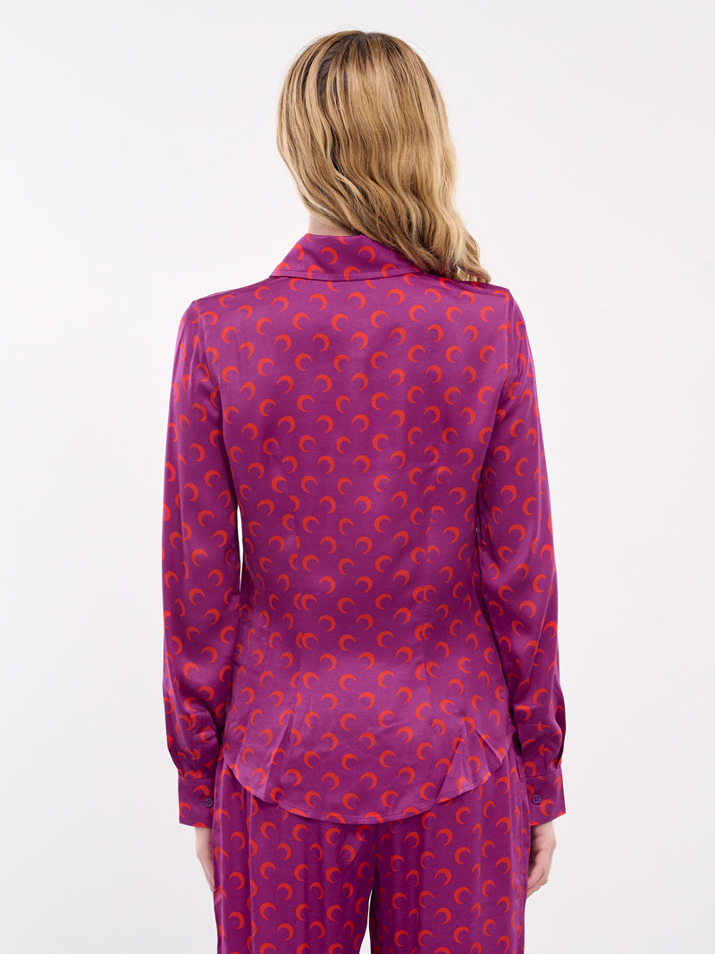 Moon Print Blouse (WSI023A-CWOV0035-VIOLET)