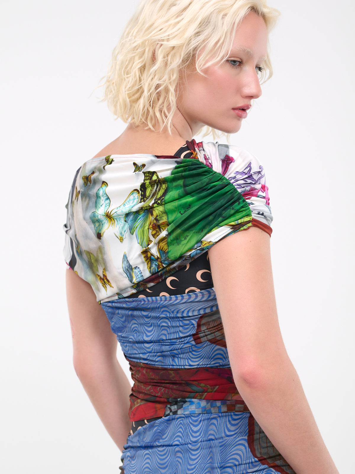 Shelter Off-shoulder Top (WTO007-CJER0016-MU00-MULTI)