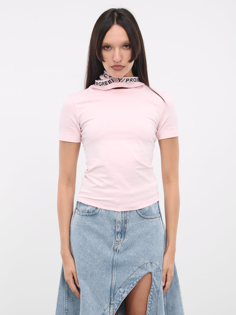 Triple Collar T-Shirt (WTS53-S25-J115-BABY-PINK)