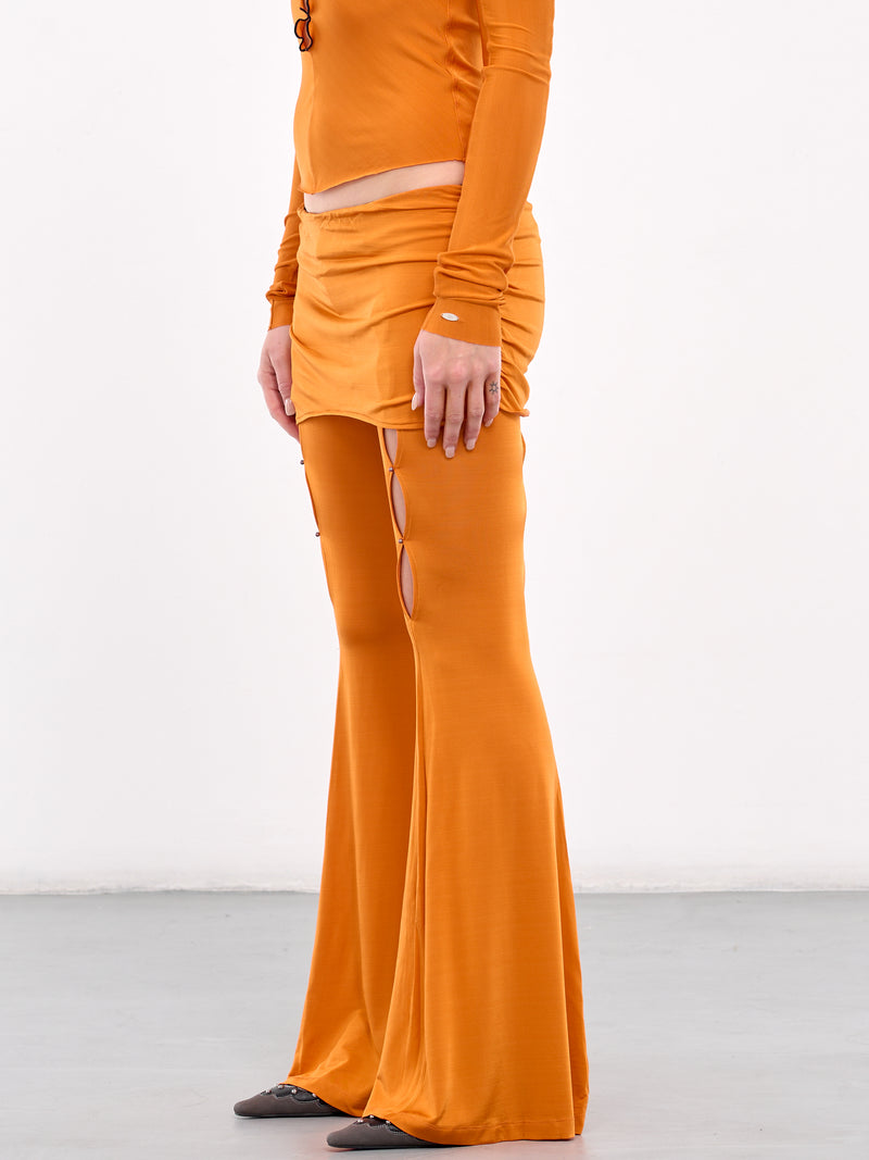 Cut-Out Skirt Trousers (WV06R-ORANGE)