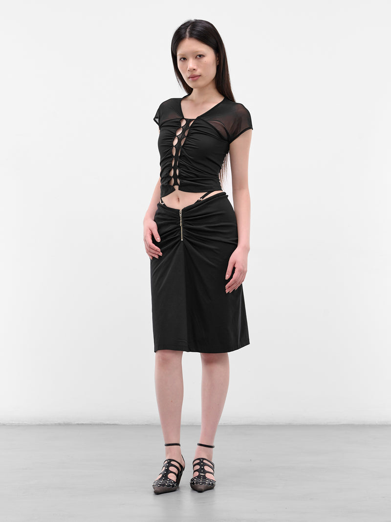 RUI Ruched Skirt | H.Lorenzo - styled