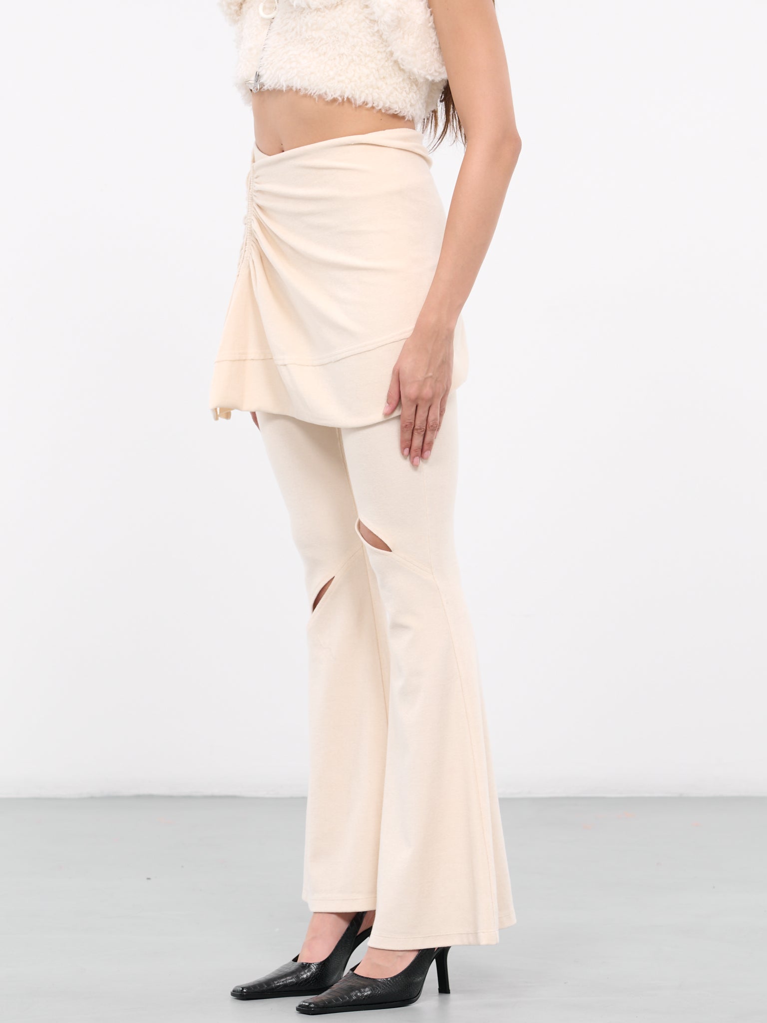 Towel Skirt Trousers (WV13B-BONE)