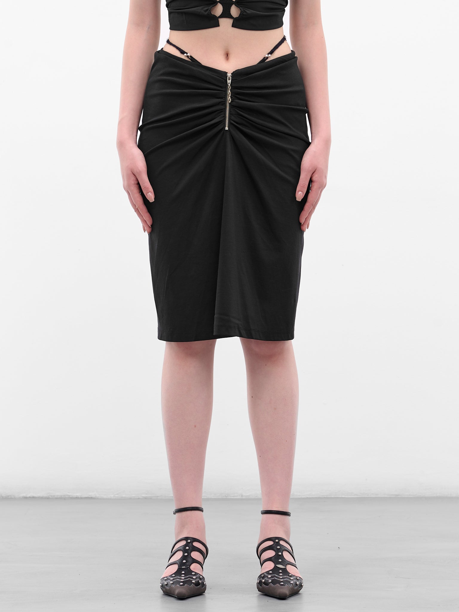 RUI Ruched Skirt | H.Lorenzo - front