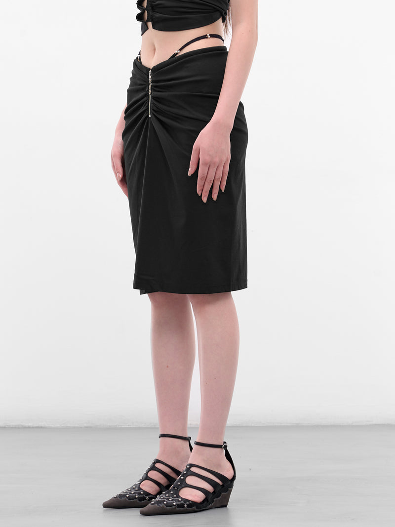 RUI Ruched Skirt | H.Lorenzo - side