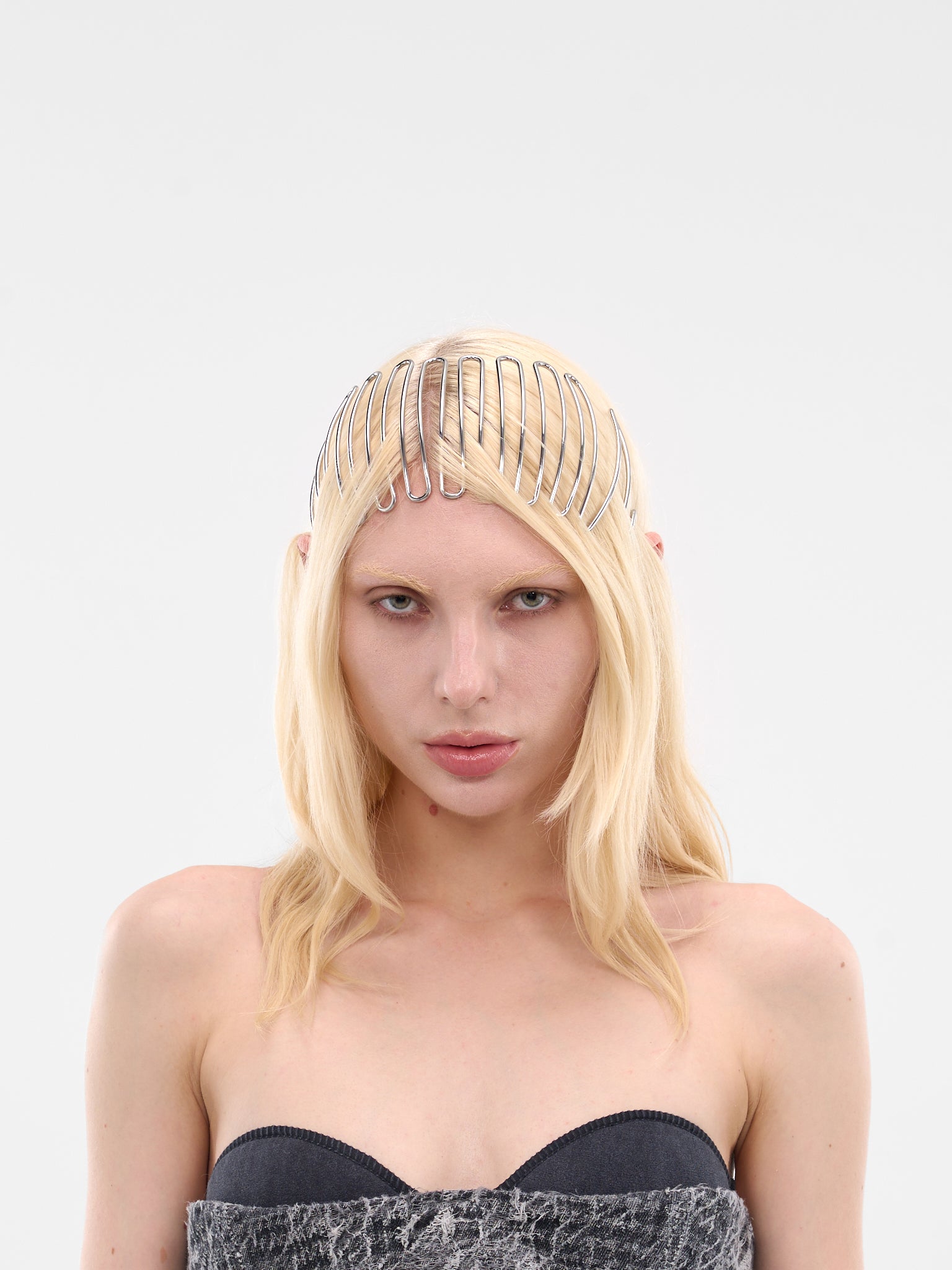 Silver Volt-D Brass Headband (X10626-P8823-HB400-METALLIC-SI)