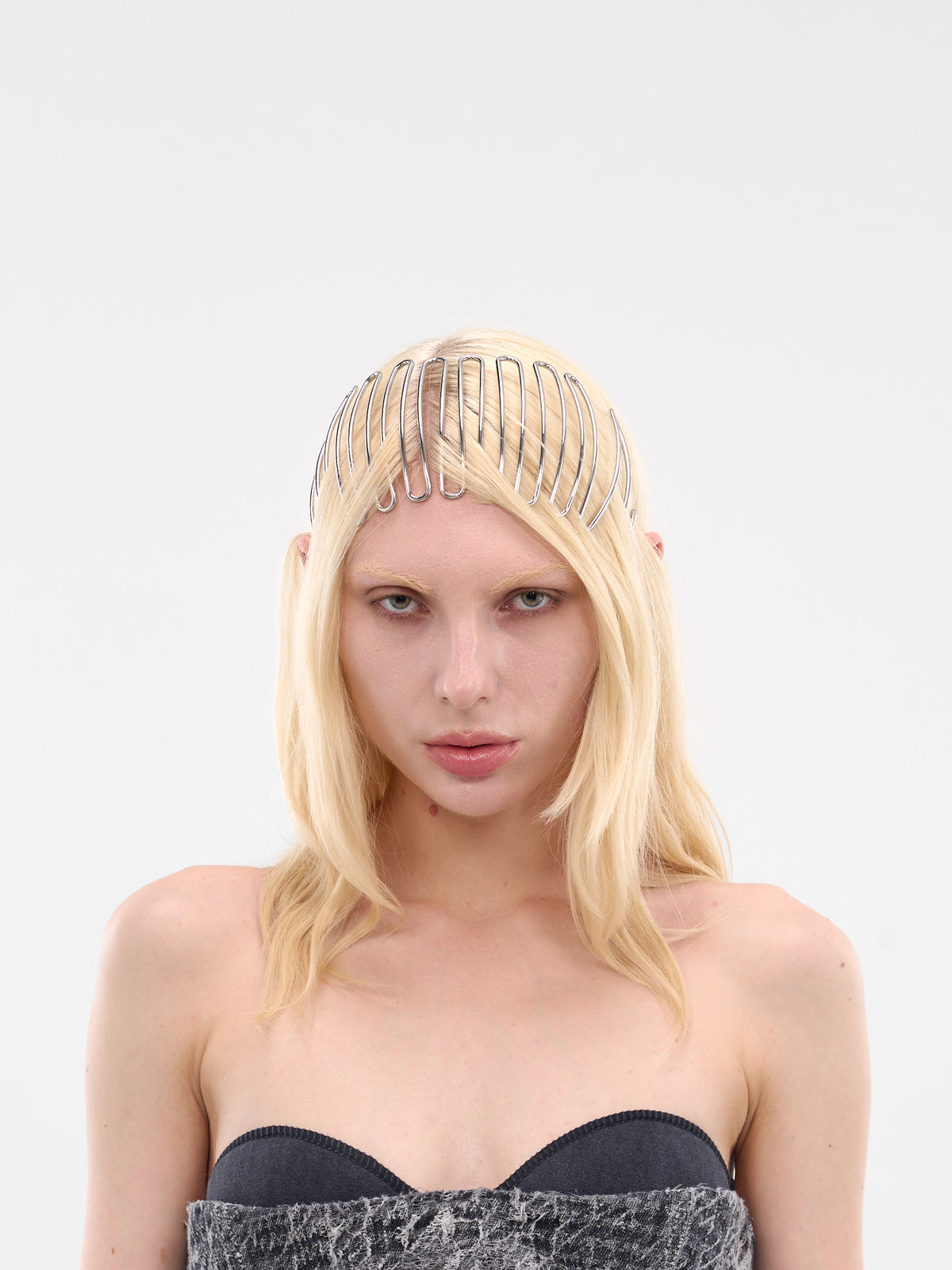 Silver Volt-D Brass Headband (X10626-P8823-HB400-METALLIC-SI)