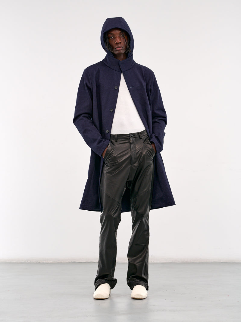 Hooded Jersey Coat (XJ16-INDIGO)