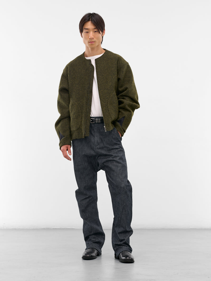 Indigo Drop Crotch Denim Trousers (XD2-05-INDIGO)