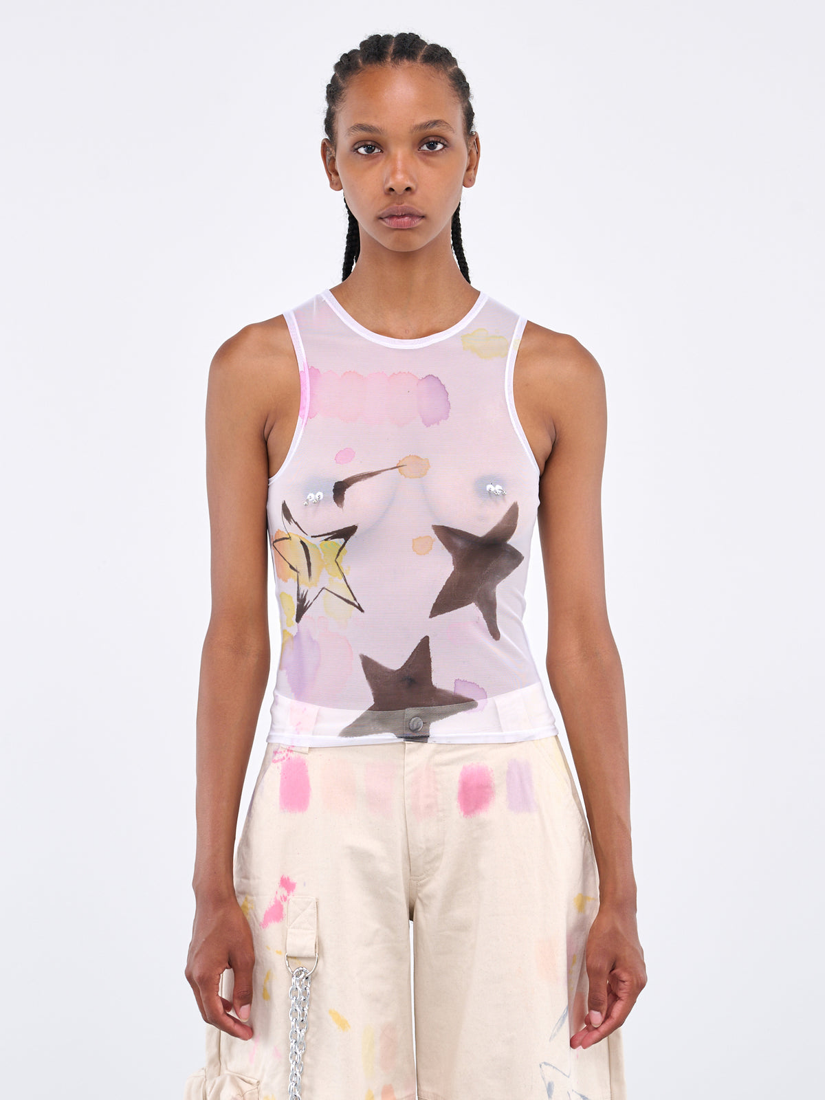 COLLINA STRADA Pierced Dachi Tank | H.Lorenzo - front
