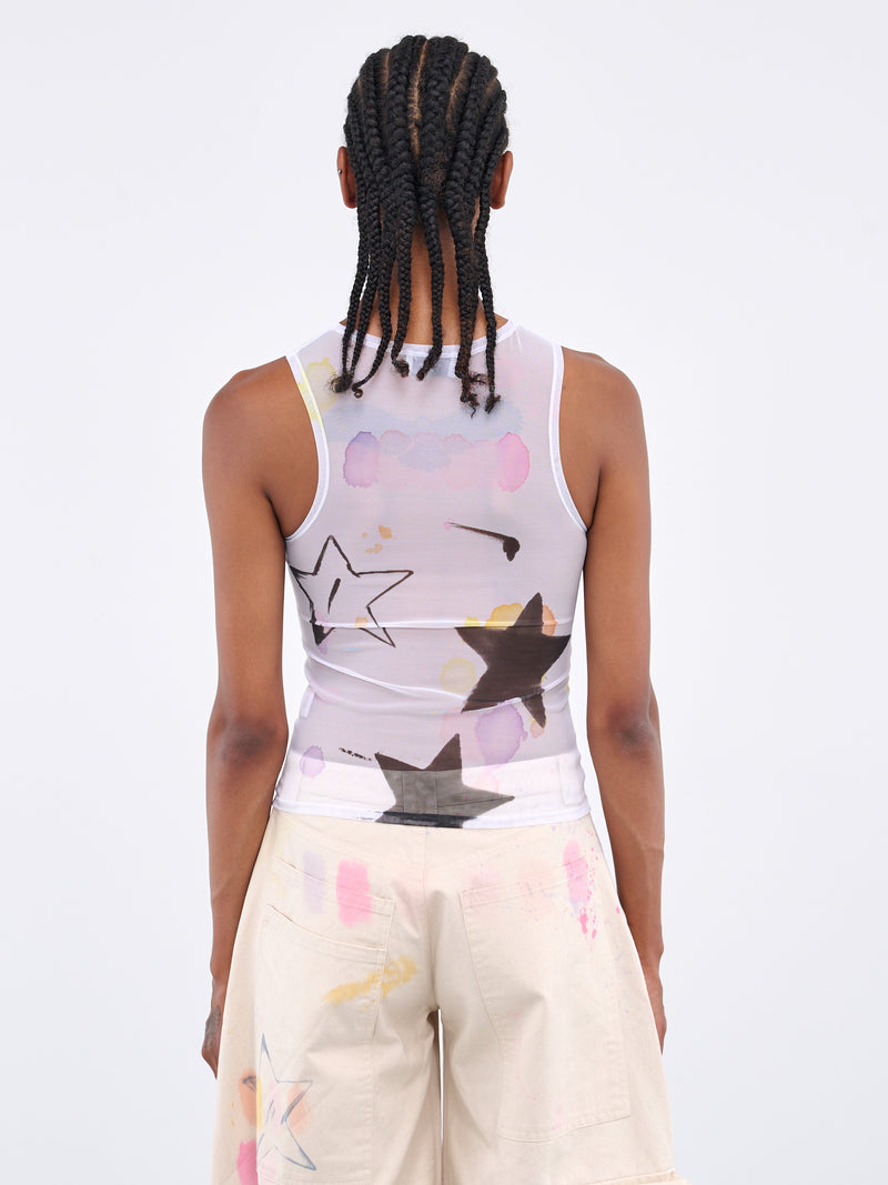 COLLINA STRADA Pierced Dachi Tank | H.Lorenzo - back