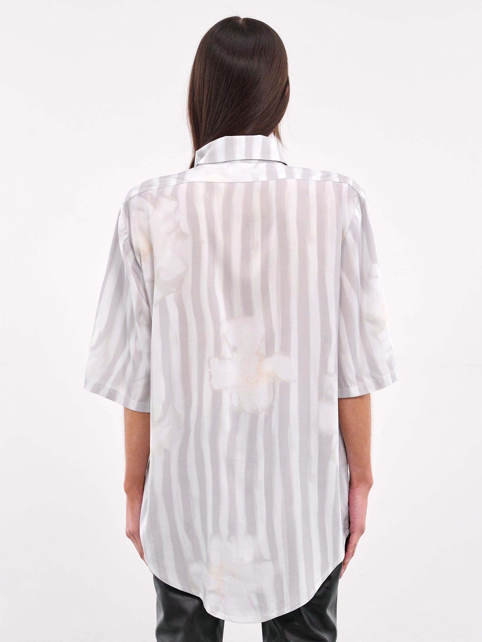Sunny Button Up Shirt (XX3940-SUNNY-NAVY-FLOWER-STRIP)