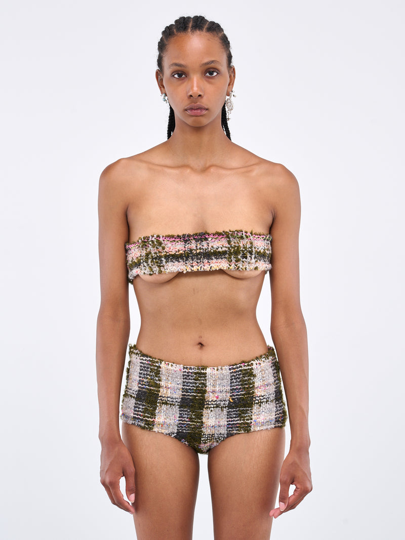 COLLINA STRADA x VITELLI Plaid Bandeau | H.Lorenzo - front