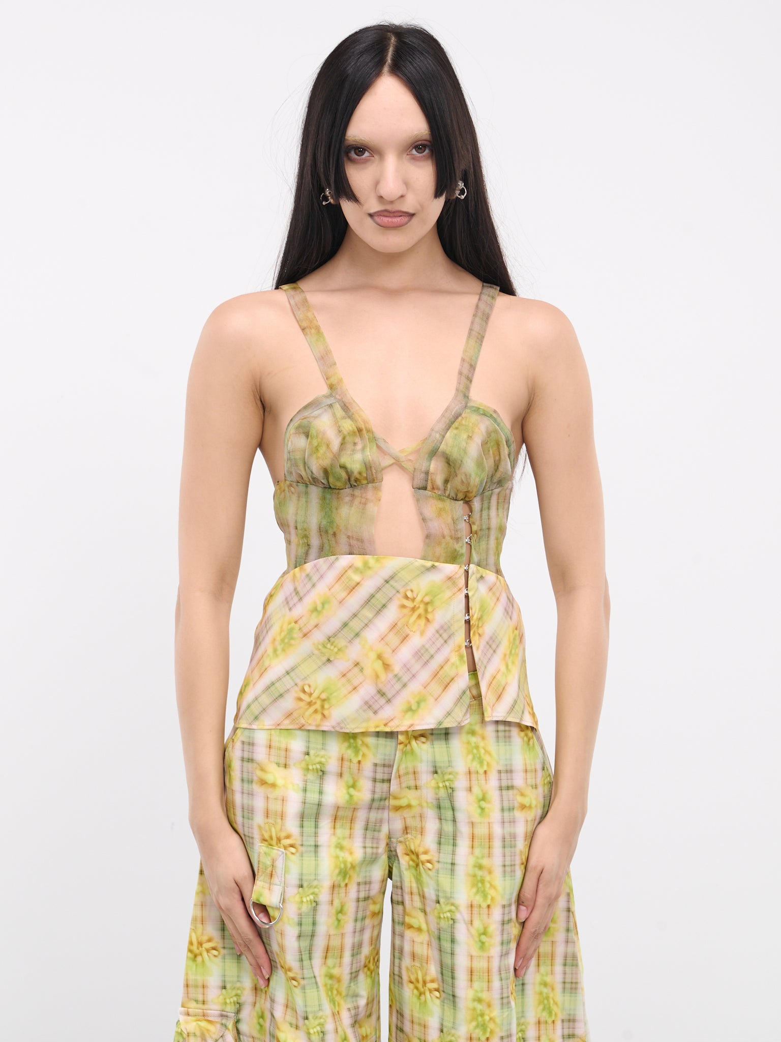 Delilah Tank (XX3286-YELLOW-BOXER-PLAID)