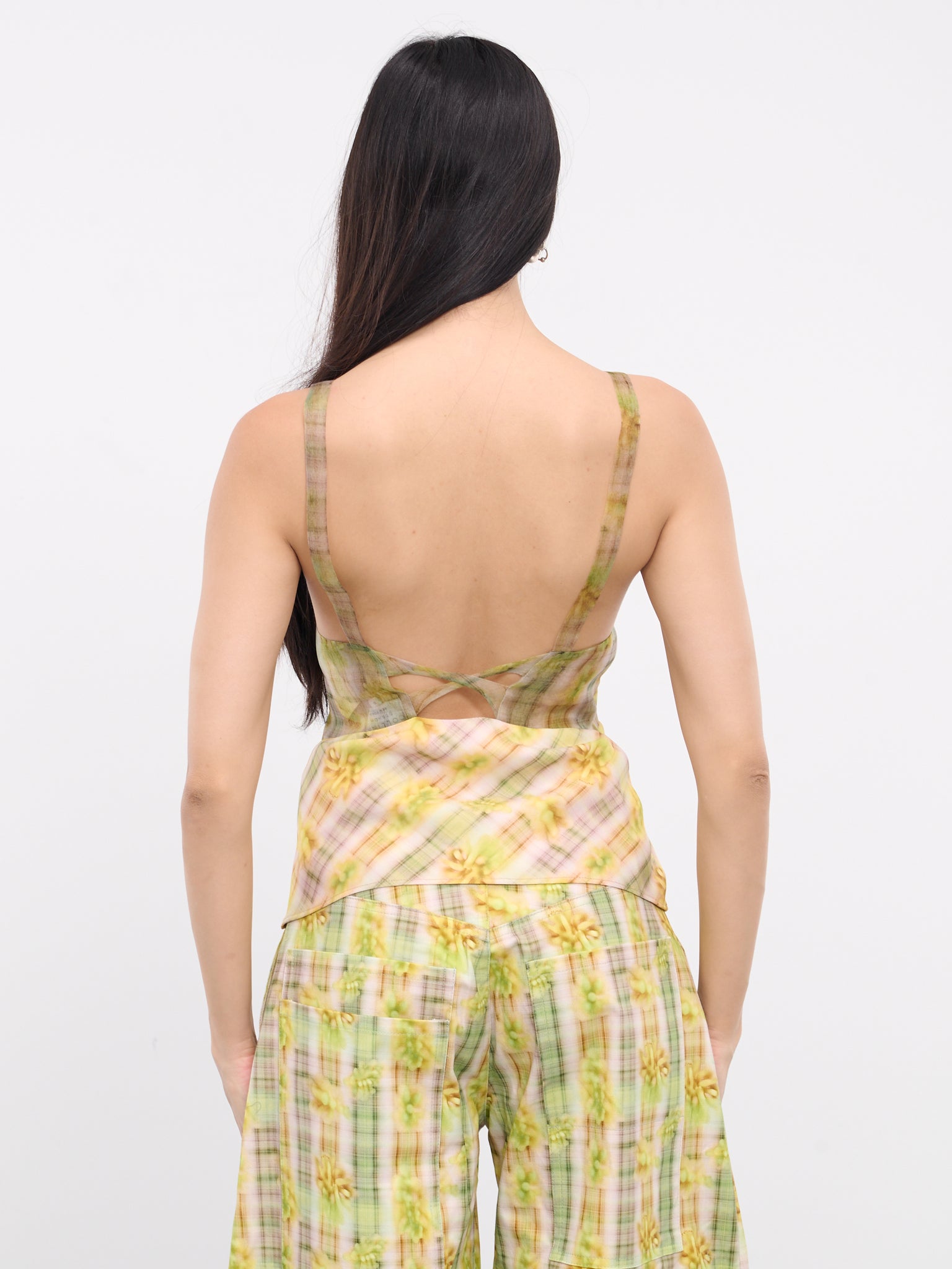 Delilah Tank (XX3286-YELLOW-BOXER-PLAID)