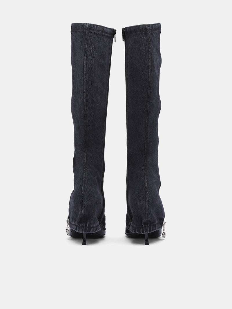 D-Venus Twisted Boots (Y03660-P8254-H5536-BLACK)