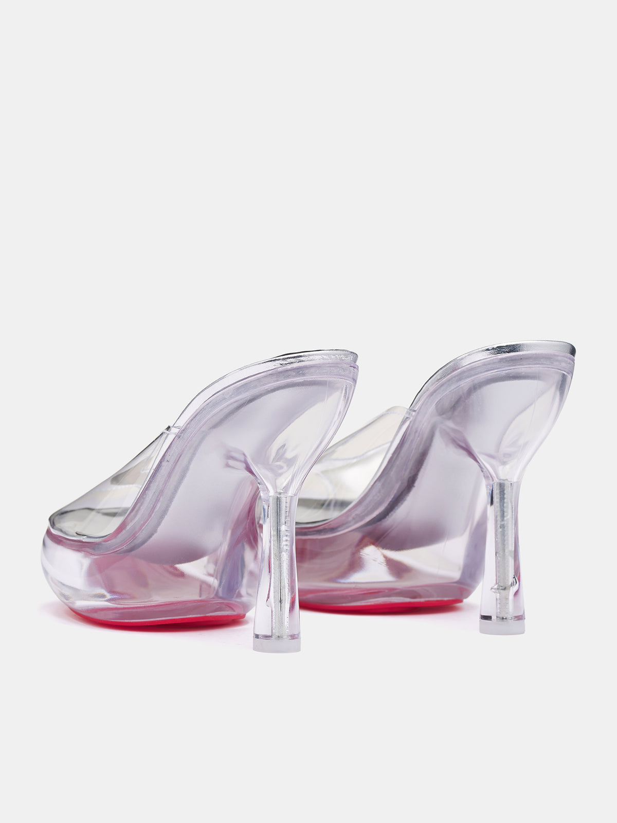 D-Lake Platform Sdl Heels (Y03665-P8256-TRANSPARENT-SILVE)