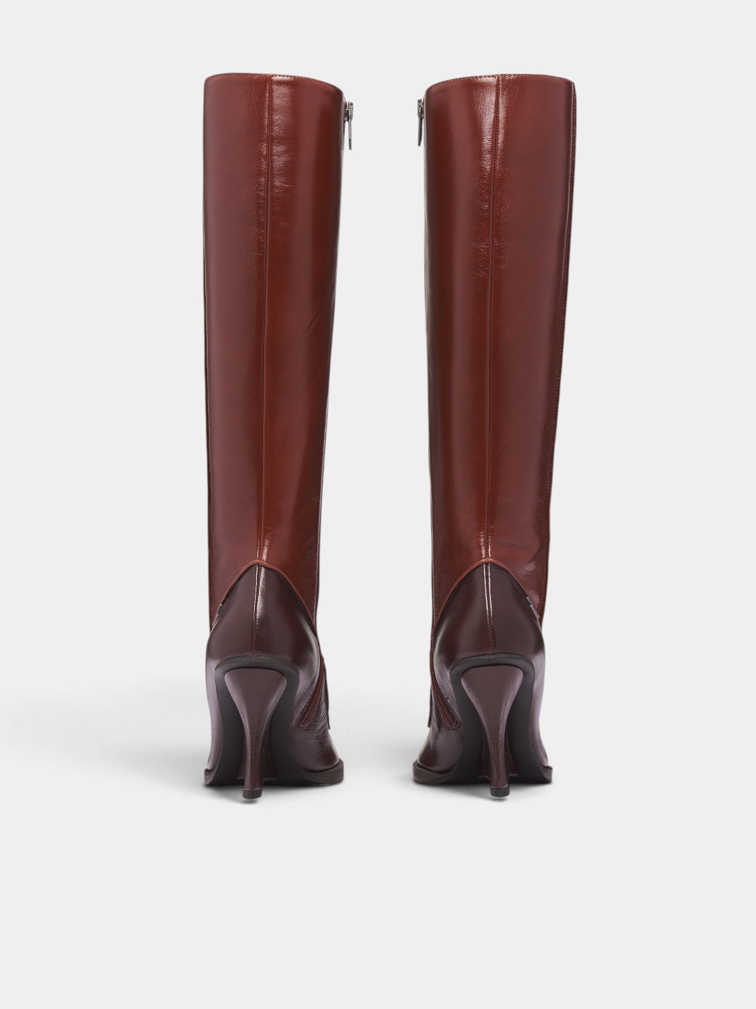 D-Lucette Brown Leather Wedge Boots (Y04087-D-LUCETTE-BROWN)
