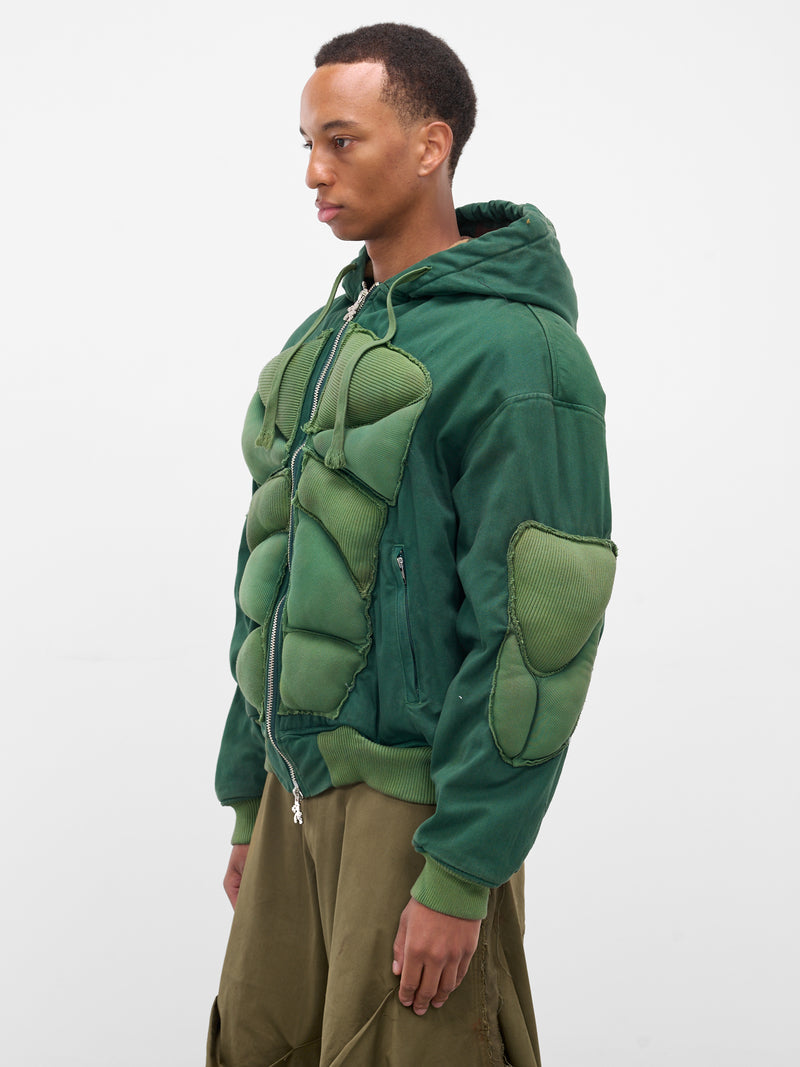 Green 99 Strength Padded Hoodie (YAW25-DN-HOOD-99-BOTTLE-GREEN)
