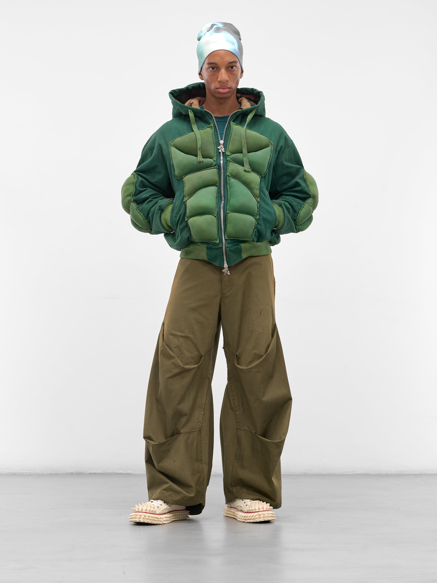 Green 99 Strength Padded Hoodie (YAW25-DN-HOOD-99-BOTTLE-GREEN)
