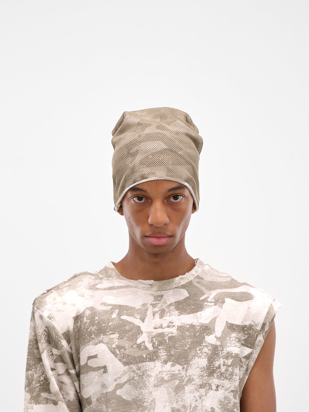 Khaki Layered Mesh Camouflage Trilobeanie (YAW25-DO-HATL-SNOW-CAMO-KHAKI)