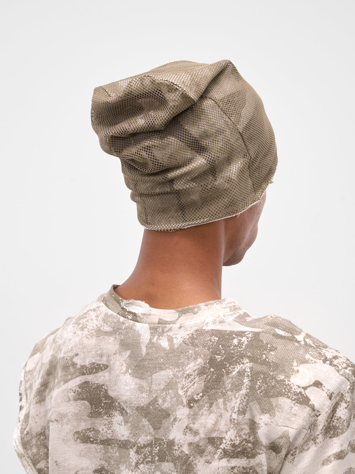 Khaki Layered Mesh Camouflage Trilobeanie (YAW25-DO-HATL-SNOW-CAMO-KHAKI)