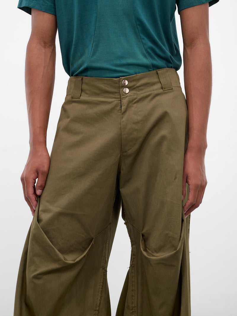 Khaki Twill Mountain Descent Pants (YAW25-DO-PANT-TARNISHED-KHAKI)