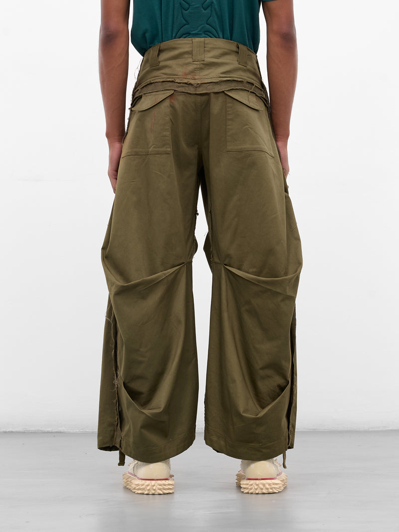 Khaki Twill Mountain Descent Pants (YAW25-DO-PANT-TARNISHED-KHAKI)