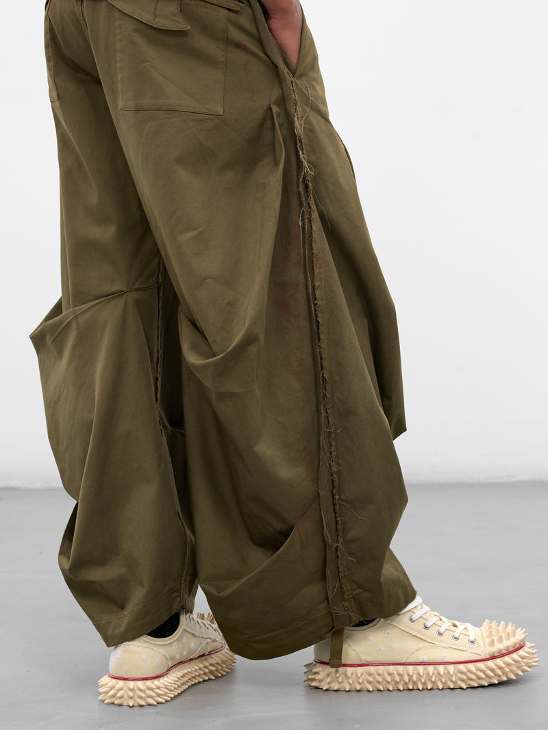 Khaki Twill Mountain Descent Pants (YAW25-DO-PANT-TARNISHED-KHAKI)
