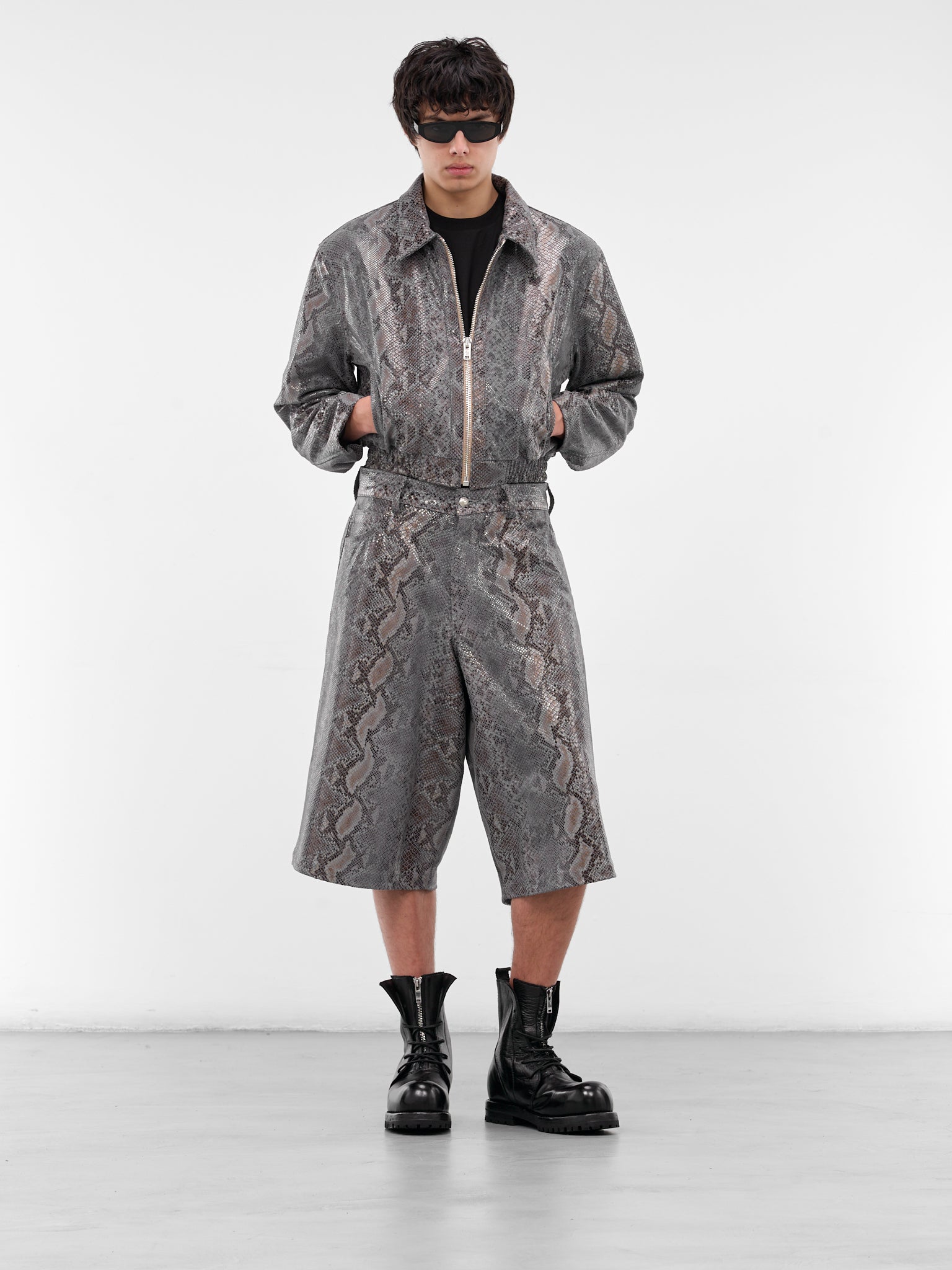 Year Of The Snake Leather Jacket (YEAR-OF-THE-SNAKE-COW-HYDE-WHI)