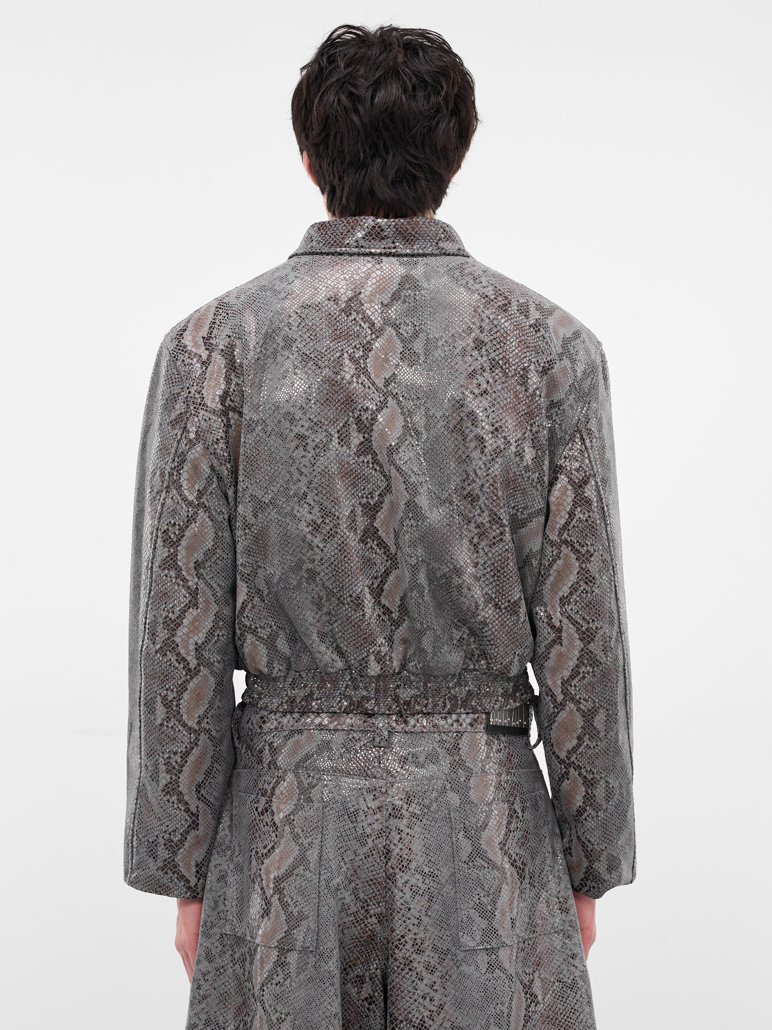 Year Of The Snake Leather Jacket (YEAR-OF-THE-SNAKE-COW-HYDE-WHI)