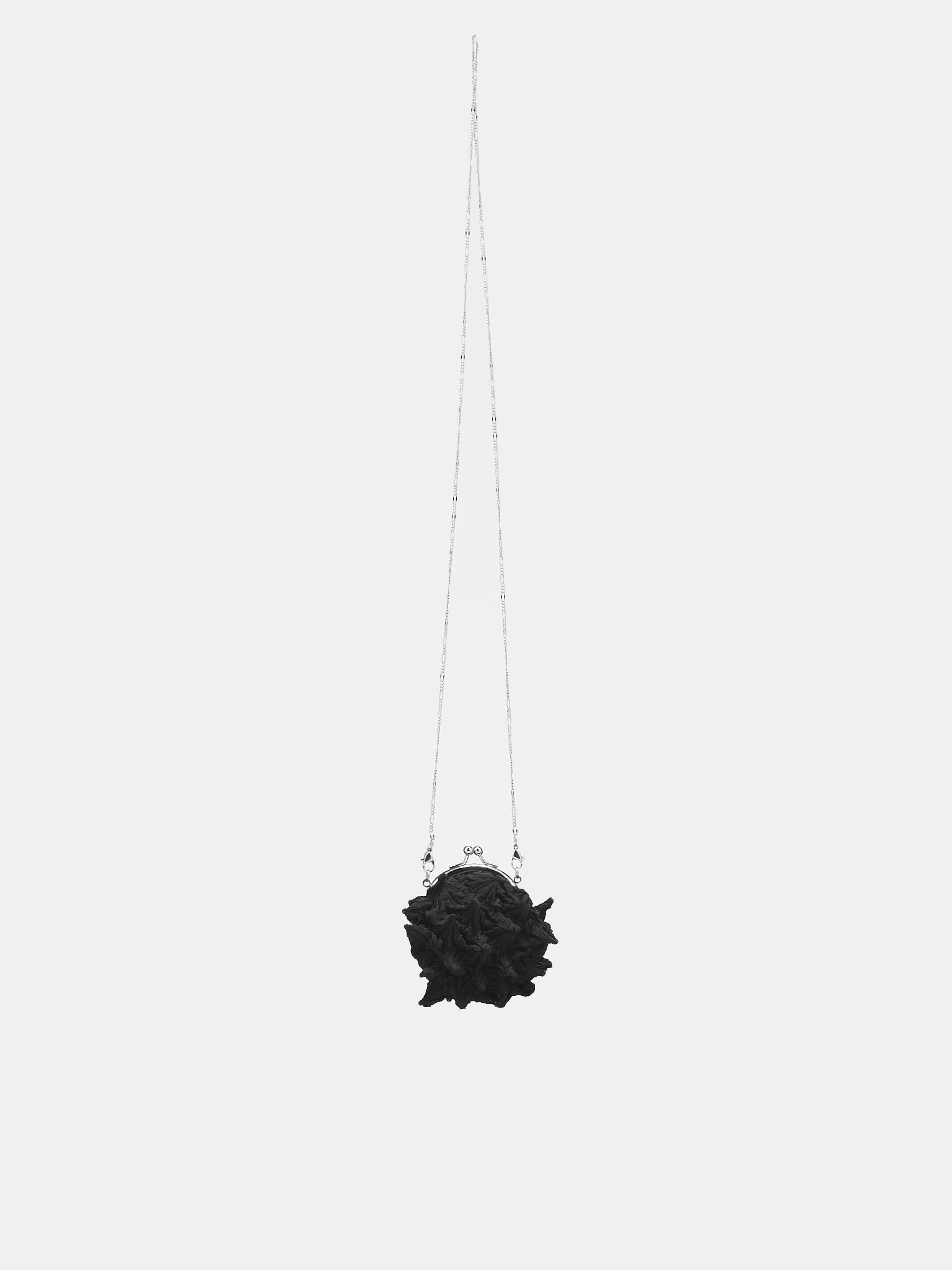 Shibori Chiffon Purse (YJ-A06-990-1-BLACK)