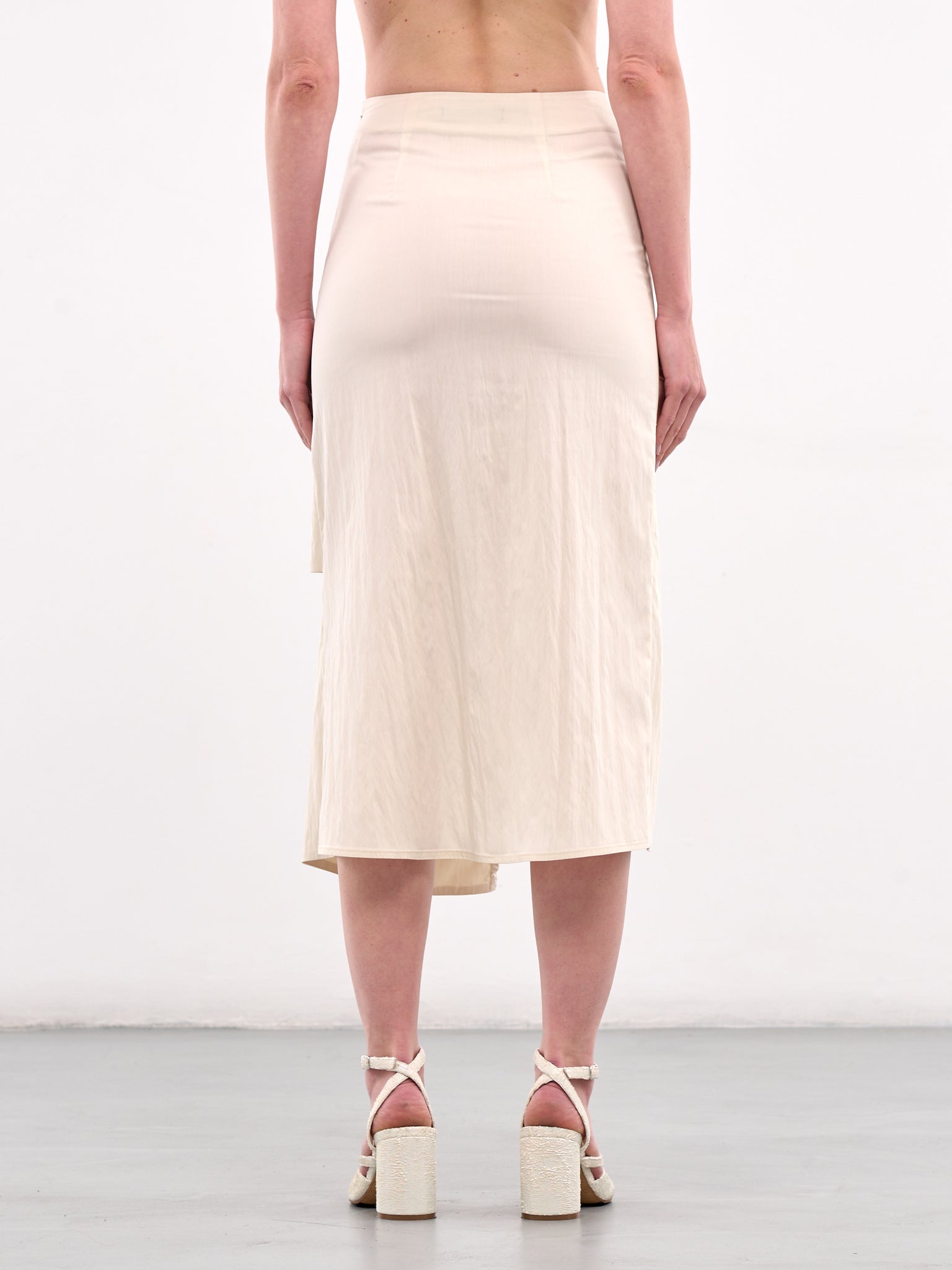 Cut-Out Midi Skirt (YR005SK04-BEIGE)