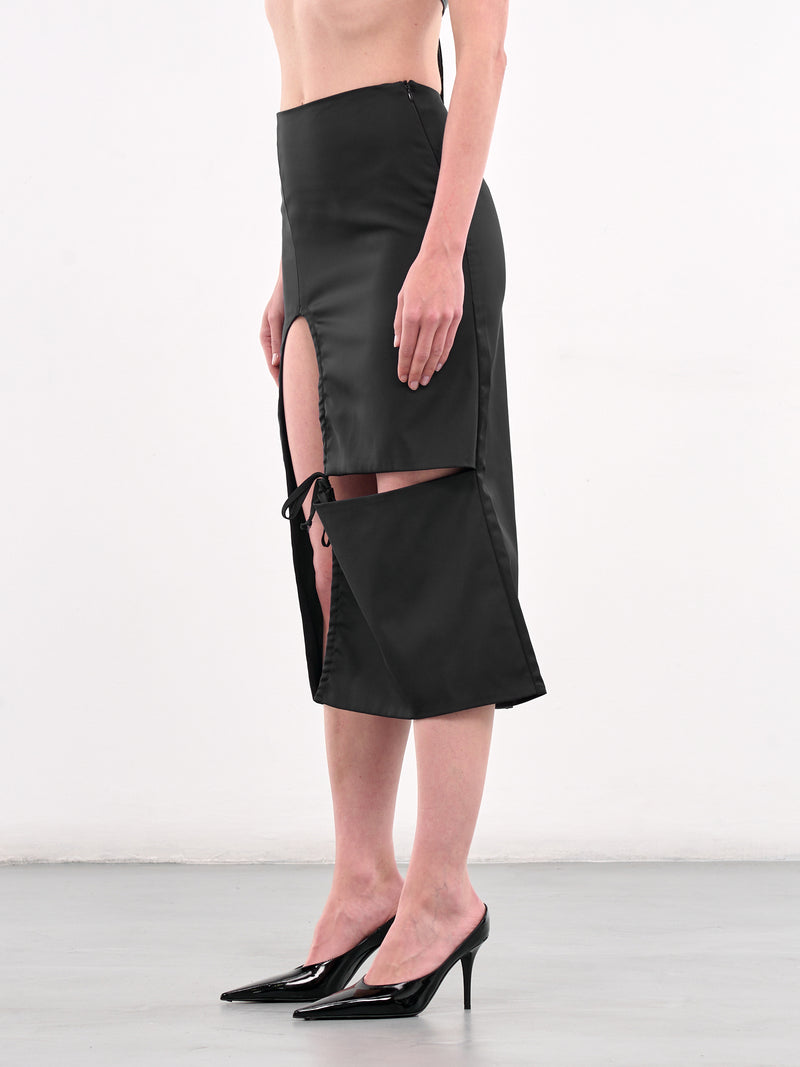 Cut-Out Midi Skirt (YR005SK05-NAVY)