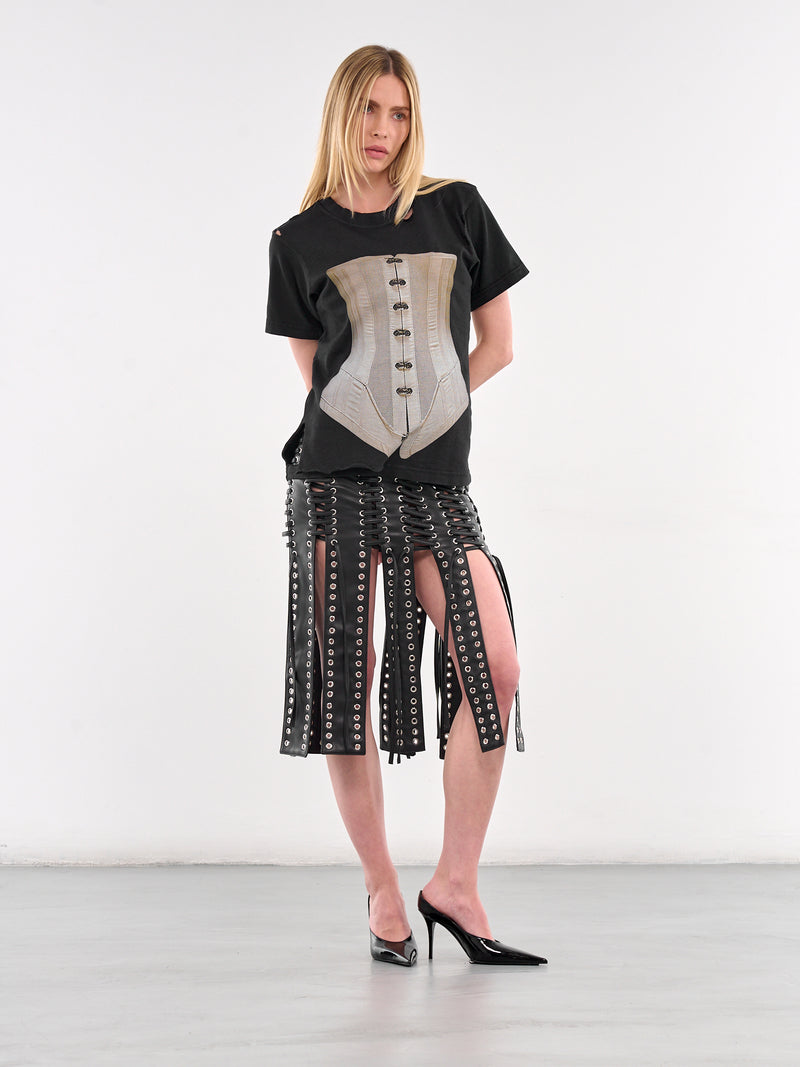 OnlyFans Trompe L'oeil Corset Tee (YR005TP09-BLACK)